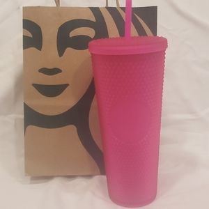 🌺Starbucks Hot Pink Matte Tumbler🌺